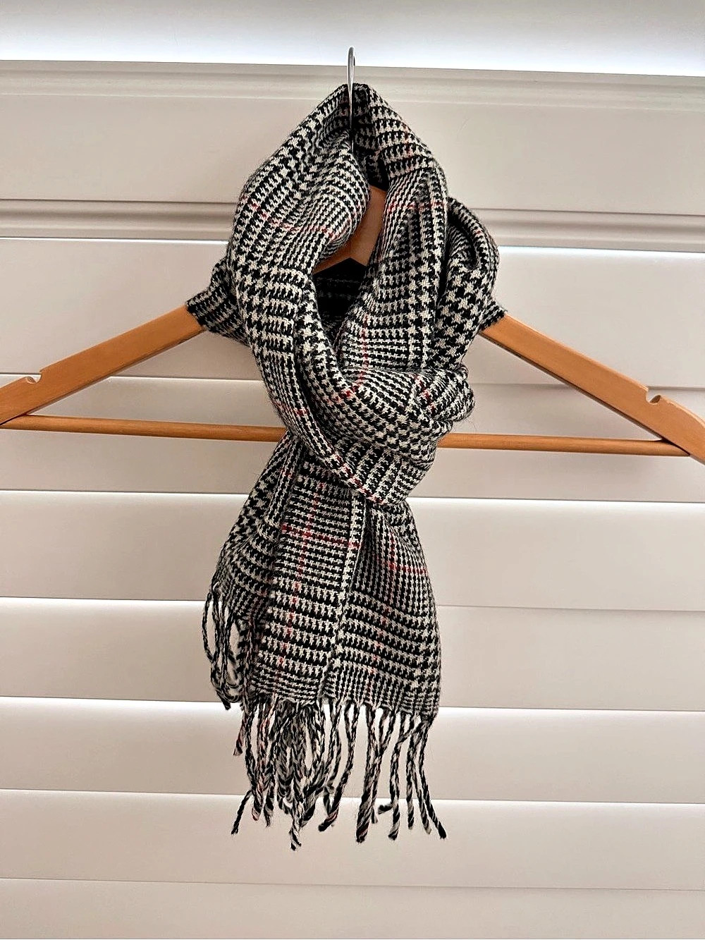Vintage Marshall Field’s 100% Pure New Wool Plaid Scarf Made in Scotland 50".